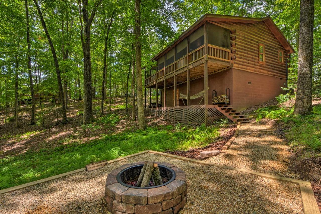 Pinot And Pine Chic Log Cabin About 5 Mi To Blue Ridge Esterno foto